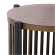 Safavieh Marami Wood and Metal Accent Table in Walnut / Black