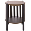 Safavieh Marami Wood and Metal Accent Table in Walnut / Black