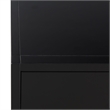 Safavieh Large Sadie 1 Drawer Metal and Wood Nightstand  in Black