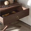 Safavieh Large Sadie 1 Drawer Metal and Wood Nightstand  in Chocolate