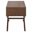 Safavieh Large Sadie 1 Drawer Metal and Wood Nightstand  in Chocolate