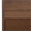 Safavieh Large Sadie 1 Drawer Metal and Wood Nightstand  in Chocolate