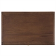 Safavieh Large Sadie 1 Drawer Metal and Wood Nightstand  in Chocolate