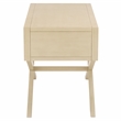 Safavieh Large Sadie 1 Drawer Metal and Wood Nightstand  in White