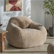 Safavieh Lorianna Fabric Bean Bag Chair  in Light Brown