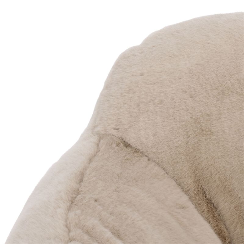 Safavieh Lorianna Fabric Bean Bag Chair  in Light Brown