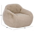 Safavieh Lorianna Fabric Bean Bag Chair  in Light Brown