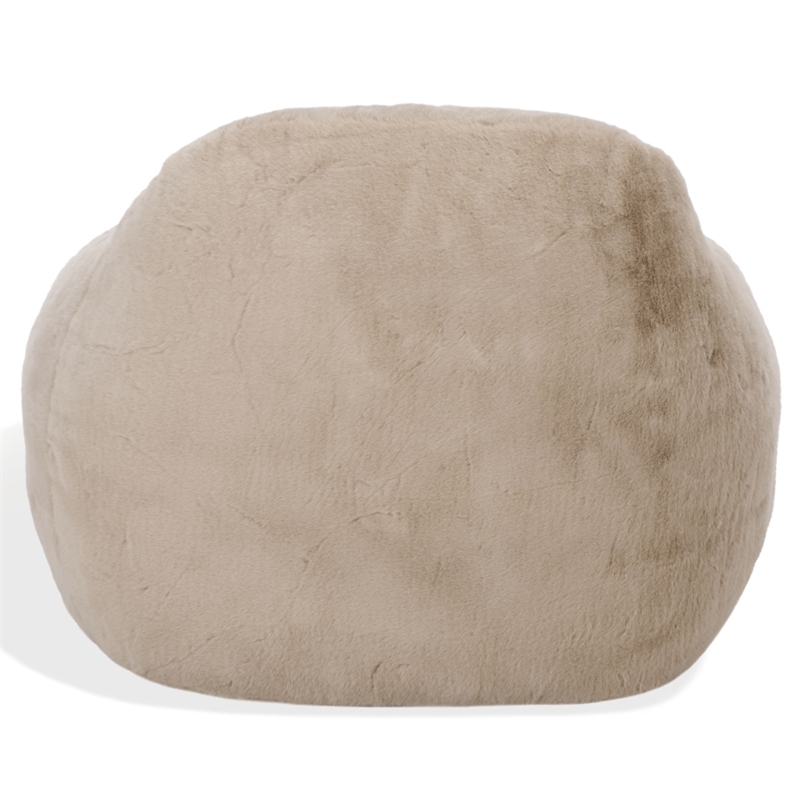 Safavieh Lorianna Fabric Bean Bag Chair  in Light Brown