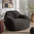 Safavieh Lorianna Fabric Bean Bag Chair  in Dark Gray