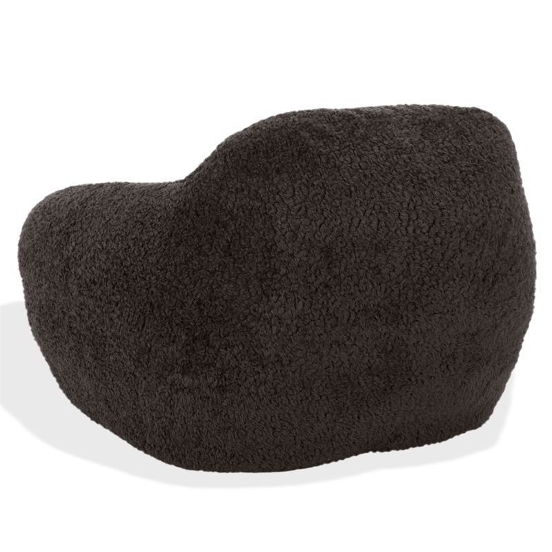 Safavieh Lorianna Fabric Bean Bag Chair  in Dark Gray