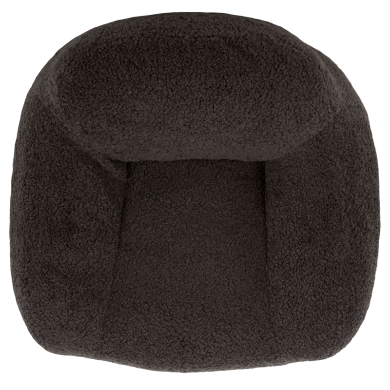 Safavieh Lorianna Fabric Bean Bag Chair  in Dark Gray