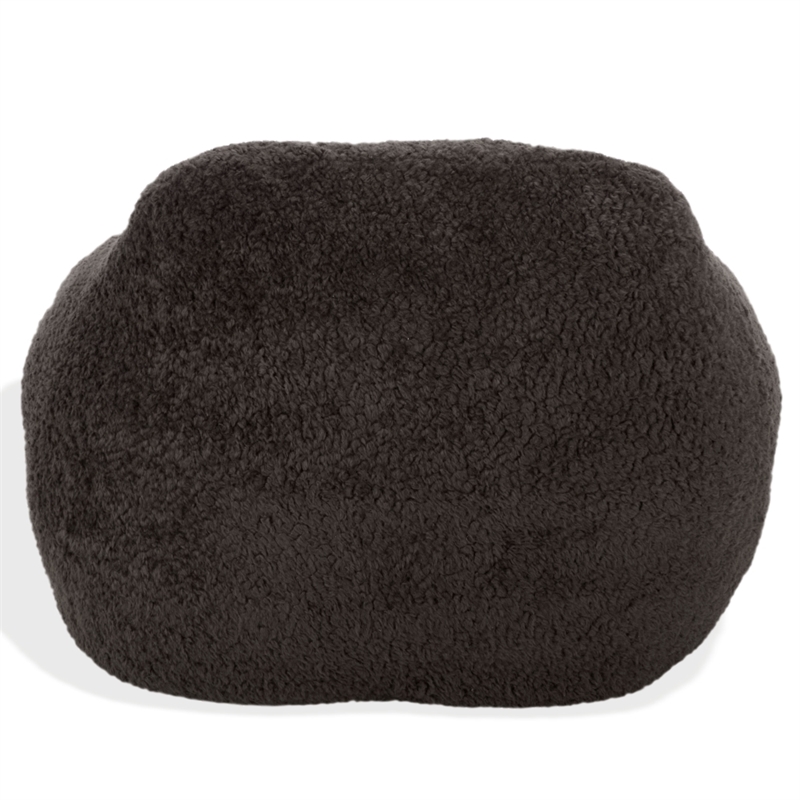 Safavieh Lorianna Fabric Bean Bag Chair  in Dark Gray