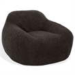 Safavieh Lorianna Fabric Bean Bag Chair  in Dark Gray