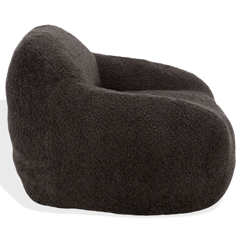 Safavieh Lorianna Fabric Bean Bag Chair  in Dark Gray