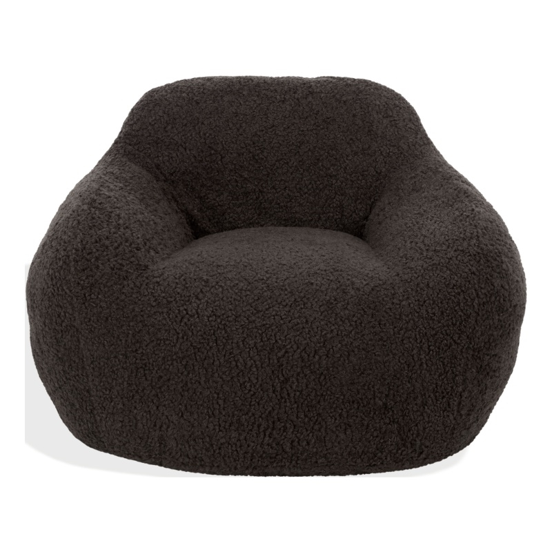 Safavieh Lorianna Fabric Bean Bag Chair  in Dark Gray