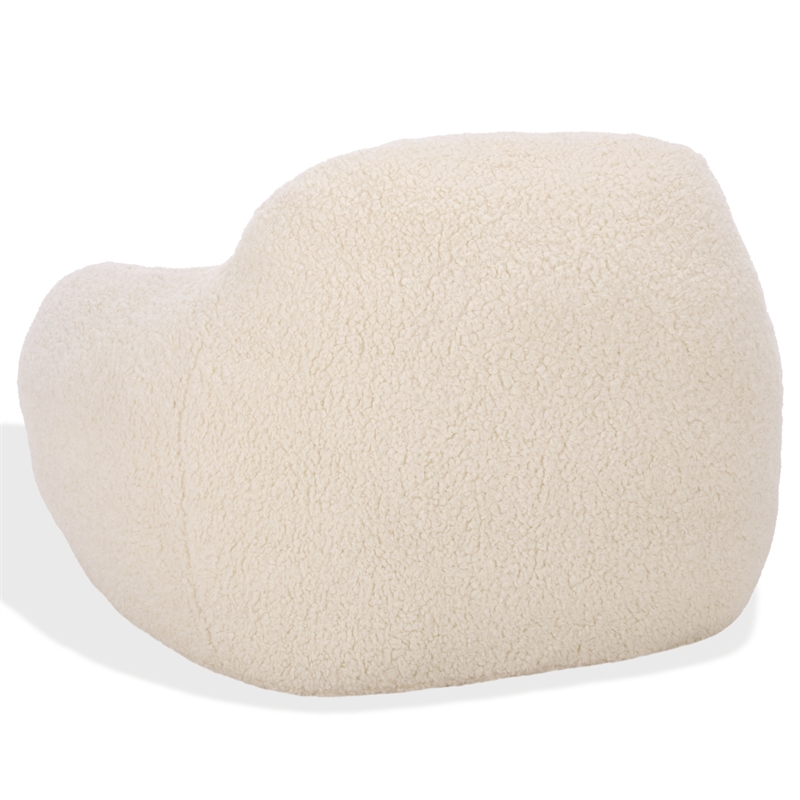 Safavieh Lorianna Fabric Bean Bag Chair  in White