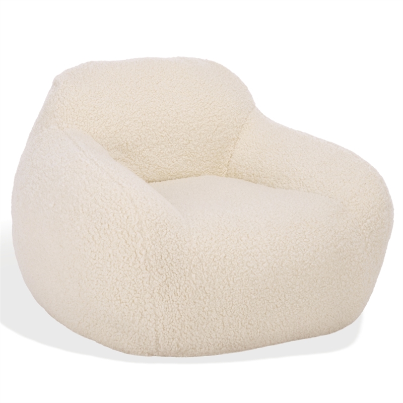 Safavieh Lorianna Fabric Bean Bag Chair  in White