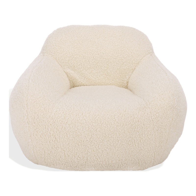 Safavieh Lorianna Fabric Bean Bag Chair  in White
