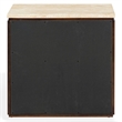 Safavieh Alaura Travertine Top and Wood Nightstand   in Walnut