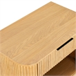 Safavieh Barrymore 1 Drawer Wood and Metal Nightstand  in Oak
