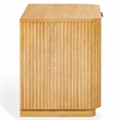 Safavieh Barrymore 1 Drawer Wood and Metal Nightstand  in Oak