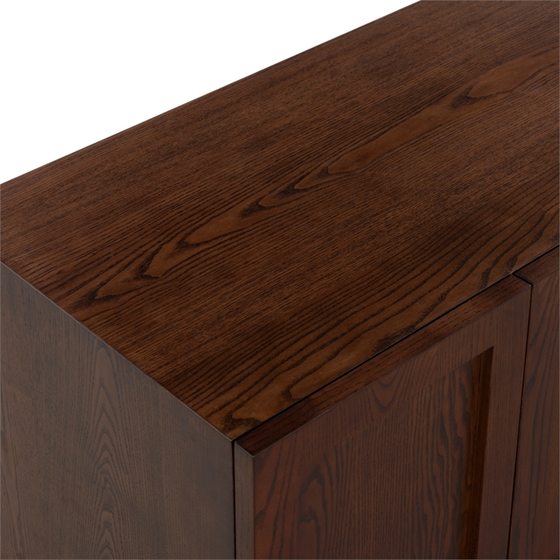 Safavieh Bethandria 6 Door Wood Sideboard  in Walnut