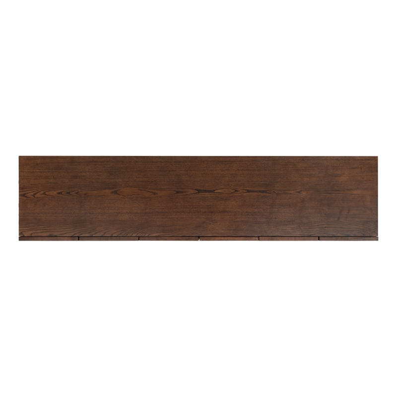 Safavieh Bethandria 6 Door Wood Sideboard  in Walnut
