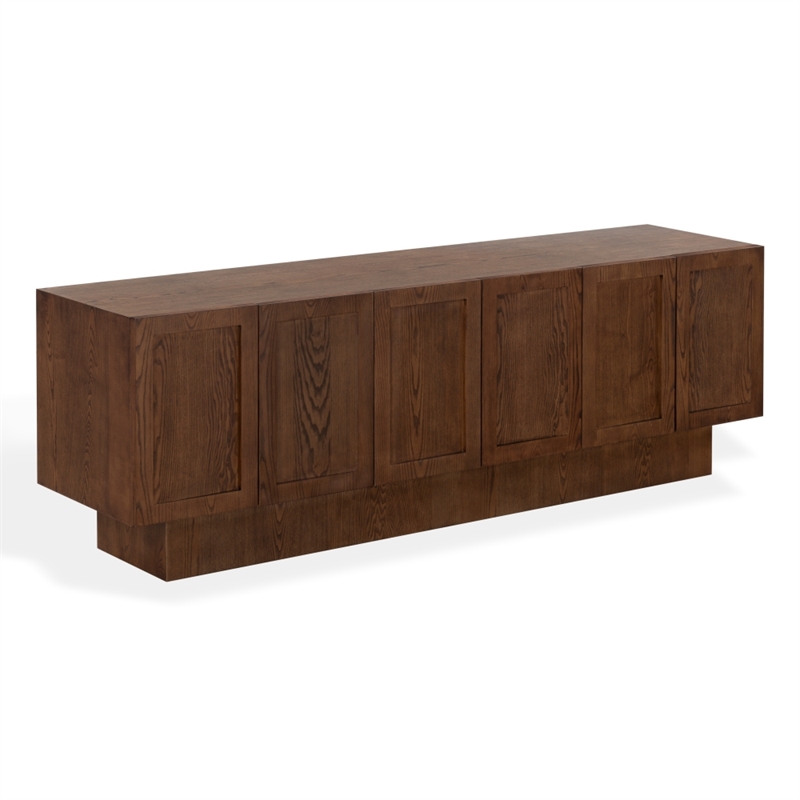 Safavieh Bethandria 6 Door Wood Sideboard  in Walnut