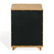 Safavieh Guillermo 3 Drawer Wood Nightstand  in Natural