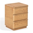 Safavieh Guillermo 3 Drawer Wood Nightstand  in Natural