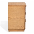 Safavieh Guillermo 3 Drawer Wood Nightstand  in Natural