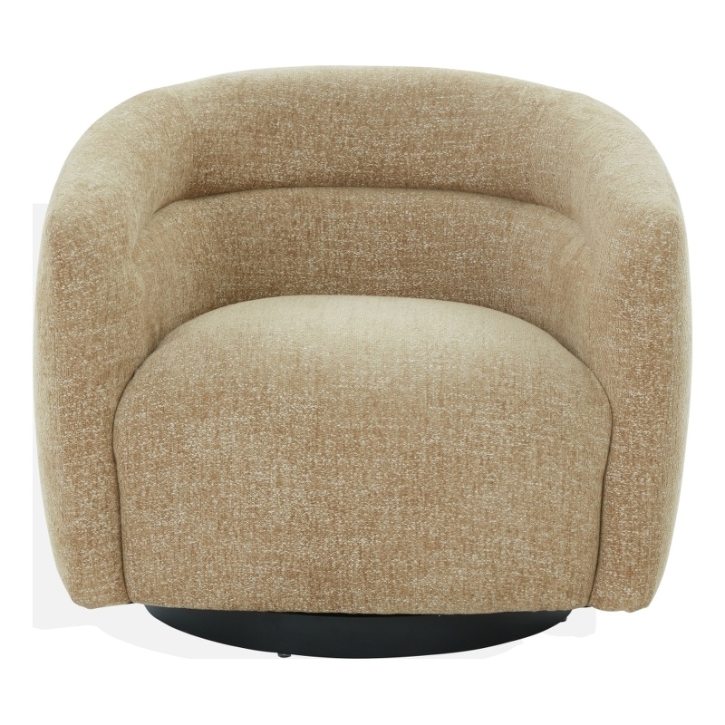 Safavieh Kellybryn Wood and Iron Swivel Chair  in Light Brown
