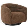 Safavieh Kellybryn Wood and Iron Swivel Chair in  Brown