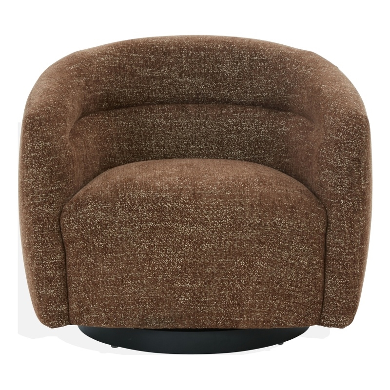 Safavieh Kellybryn Wood and Iron Swivel Chair in  Brown