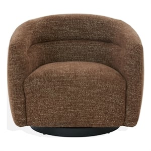 Safavieh Kellybryn Wood and Iron Swivel Chair in  Brown