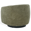 Safavieh Kellybryn Wood and Iron Swivel Chair in Olive