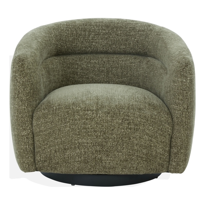 Safavieh Kellybryn Wood and Iron Swivel Chair in Olive