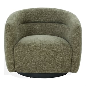 Safavieh Kellybryn Wood and Iron Swivel Chair in Olive