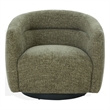 Safavieh Kellybryn Wood and Iron Swivel Chair in Olive