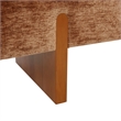 Safavieh Kandiss Linen and Wood Bench  in Amber / Brown