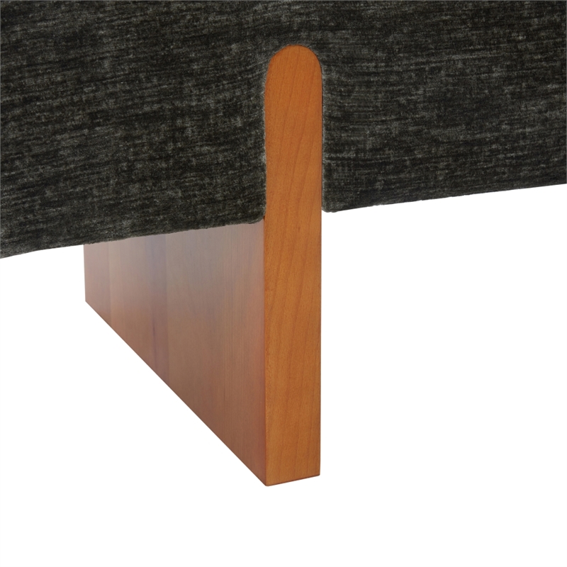 Safavieh Kandiss Linen and Wood Bench in Green / Brown