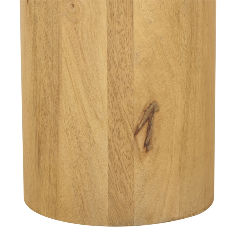 Safavieh Feliciabeth Marble and Wood Coffee Table in Natural / Light Brown