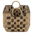 Safavieh Fillip Set Of 3 Seagrass and Metal Baskets in Natural / Brown
