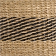 Safavieh Beris Set Of 3 Seagrass Baskets  in Natural / Black