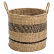 Safavieh Beris Set Of 3 Seagrass Baskets  in Natural / Black