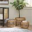 Safavieh Pitof Set Of 3 Metal Baskets  in Natural / Black