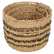 Safavieh Pitof Set Of 3 Metal Baskets  in Natural / Black