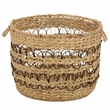 Safavieh Pitof Set Of 3 Metal Baskets  in Natural / Black