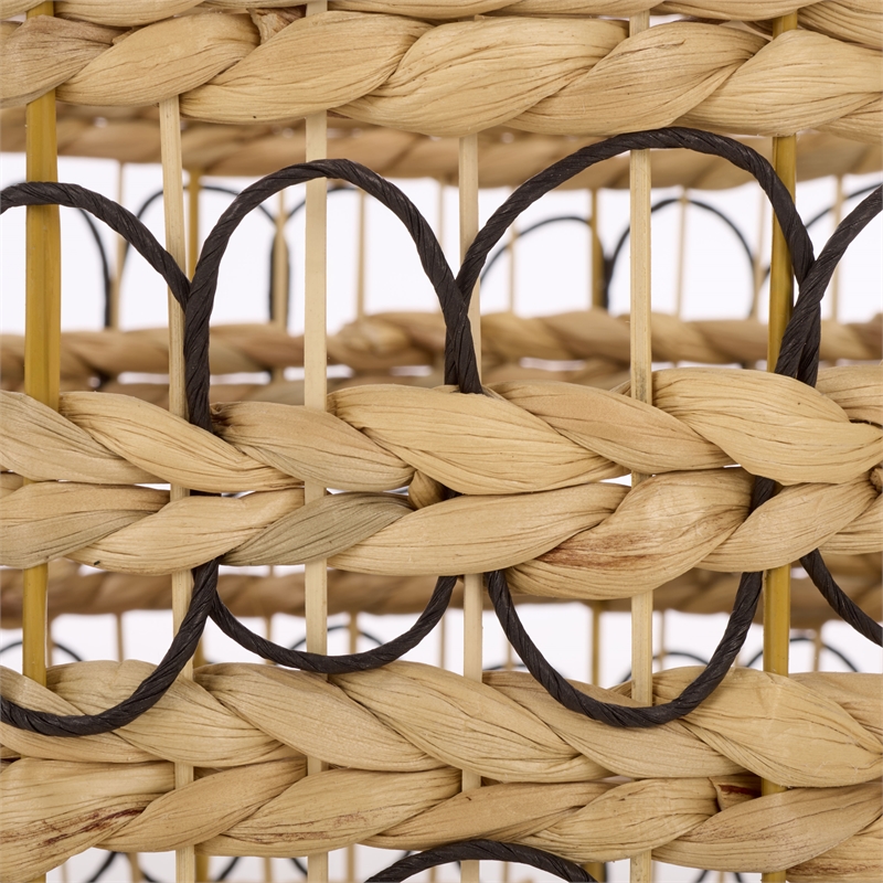 Safavieh Pitof Set Of 3 Metal Baskets  in Natural / Black
