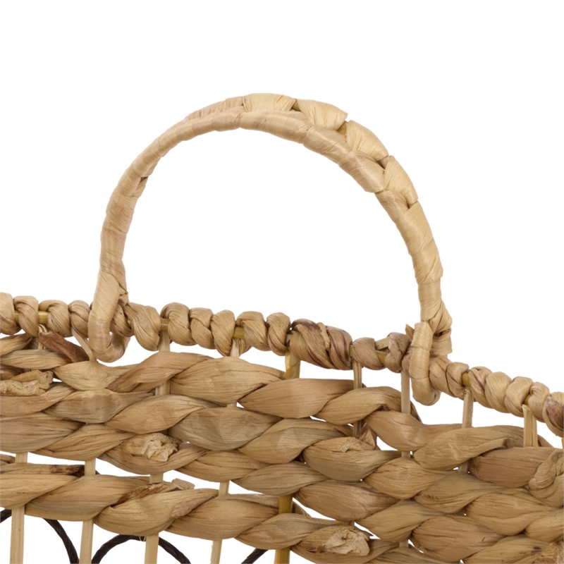 Safavieh Pitof Set Of 3 Metal Baskets  in Natural / Black